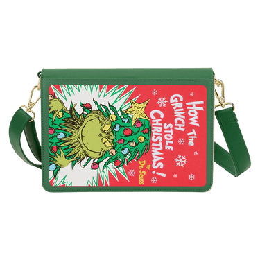 Loungefly Dr. Seuss How the Grinch Stole Christmas! Holiday Color - In Crossbody Bag - The Happy Toy Store